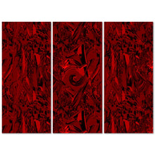 Charger l&#39;image dans la galerie, Pacific Red Black : Tableau triptyque
