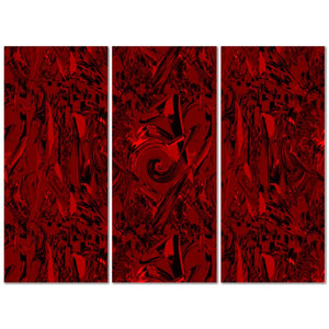 Pacific Red Black : Tableau triptyque